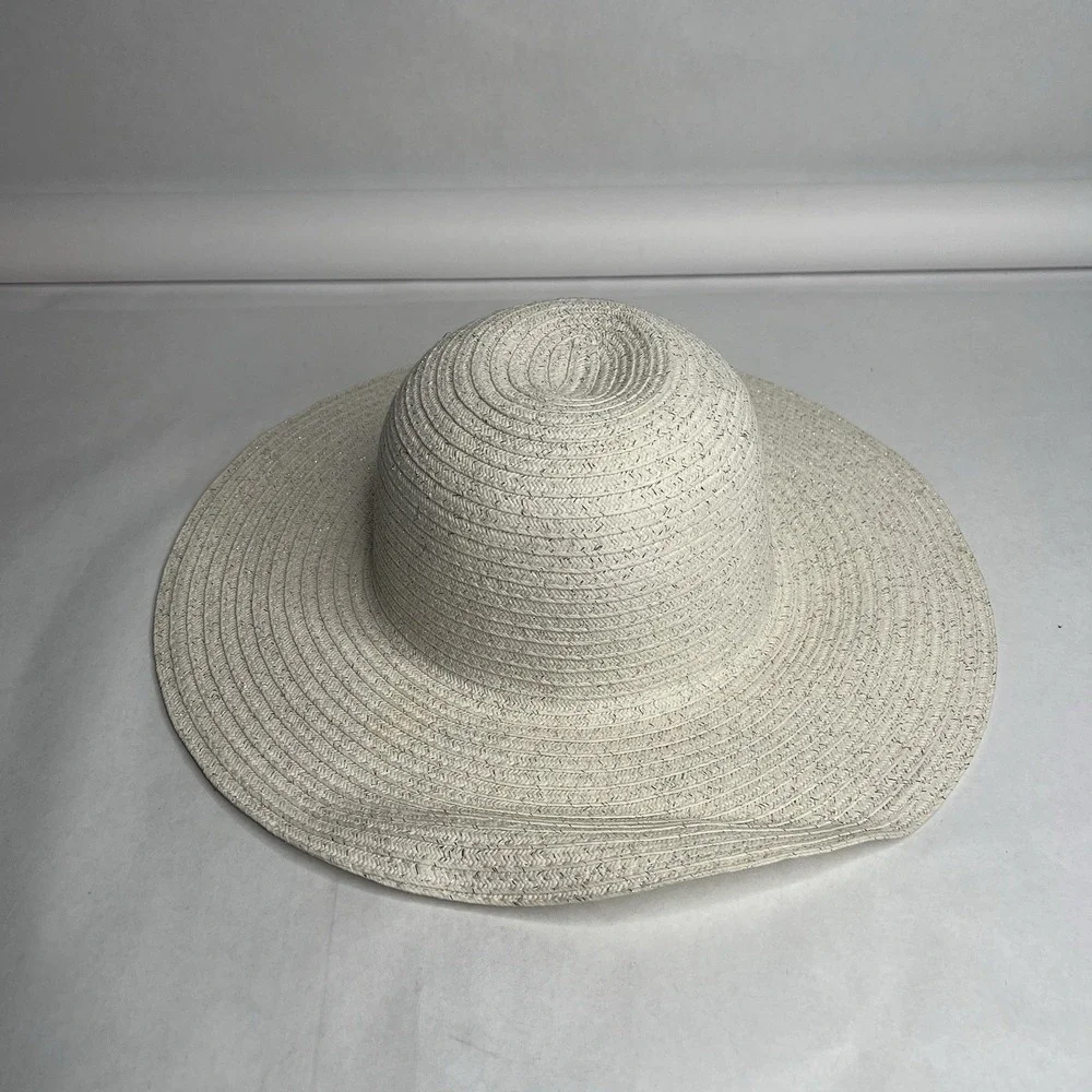 Floppy Hat Brim White Women Folding Summer‎ Beach Sun Straw Beach Hat